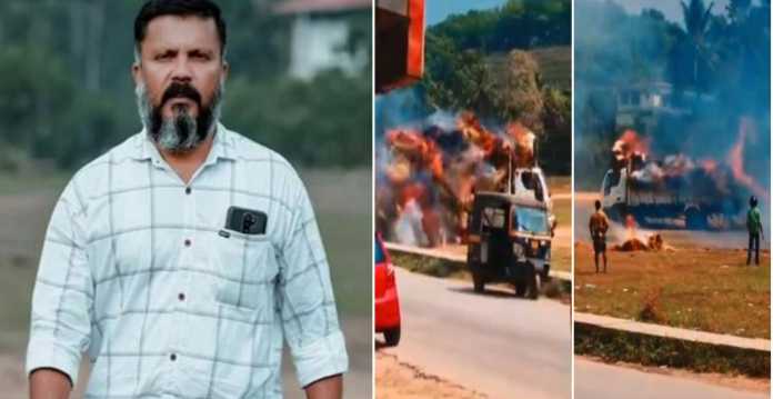 The young man saved the lives of hundreds of people by driving a burning truck, the video went viral on social media The young man saved the lives of hundreds of people by driving a burning truck, the video went viral on social media