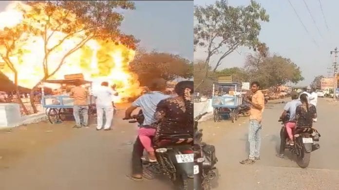 After buying a new bullet, he reached the temple to worship, suddenly the bullet exploded like a bomb, watch the video After buying a new bullet, he reached the temple to worship, suddenly the bullet exploded like a bomb, watch the video