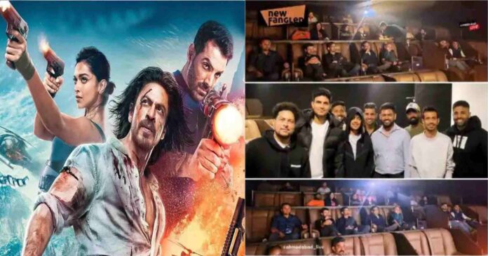 Before the third T-20, the Indian team watched the Pathan movie, Kuldeep-Chahal, Surya-Subman's photo went viral Before the third T-20, the Indian team watched the Pathan movie, Kuldeep-Chahal, Surya-Subman's photo went viral