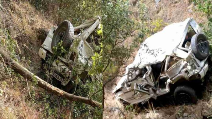 IMG-20250210-WA0006 In Champawat, the car of the wedding party went out of control and fell into a ditch